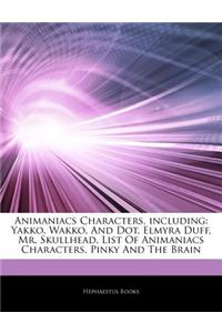 Articles on Animaniacs Characters, Including