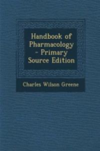 Handbook of Pharmacology