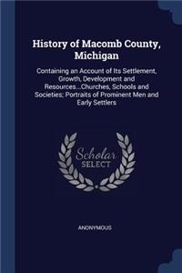 History of Macomb County, Michigan