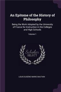 An Epitome of the History of Philosophy