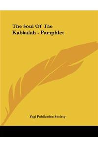 The Soul Of The Kabbalah - Pamphlet