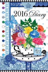 2016 Diary with Birth Flowers and Gems