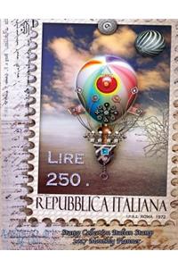 Stamp Collection Italian Stamp 2017 Monthly Planner
