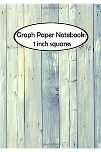 Blue Wood Graph Paper Notebook