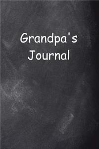 Grandpa's Journal Chalkboard Design