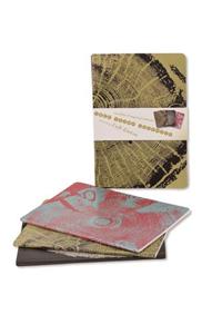 Tree Trunk Journals: Set of Three 48 Page Lined Notebooks
