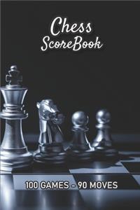Chess Scorebook - 100 Games - 90 moves