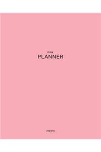 Undated Pink Planner