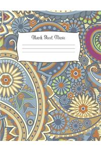 Blank Sheet Music Notebook Kids