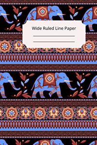 Hindu Art Inspirational, Motivational and Spiritual Theme Wide Ruled Line Paper