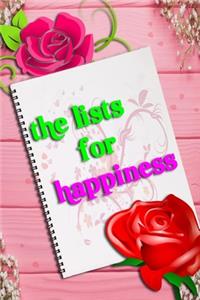 The lists for happiness journal