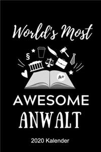 World's Most Awesome Anwalt 2020 Kalender