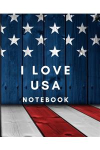 I Love USA Notebook