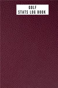 Golf stats Log Book