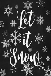 Let It Snow Chalk To Do Planner