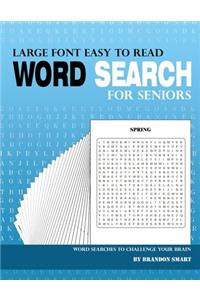 Large Font Easy to Read Word Search for Seniors