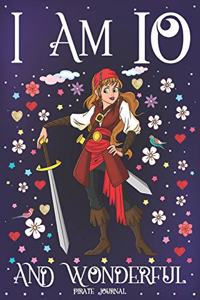 Pirate Journal I am 10 and Wonderful