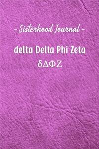 Sisterhood Journal delta Delta Phi Zeta