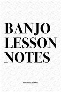 Banjo Lesson Notes