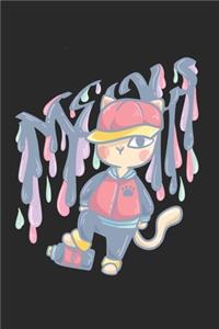 Sprayer Hip Hop Cat Notebook
