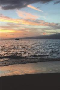 Journal - Maui Sunset: Hawaii Vacation Notebook, Diary, 110 Pages, College Ruled, 6x9 Inches