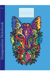 Composition Notebook Fox