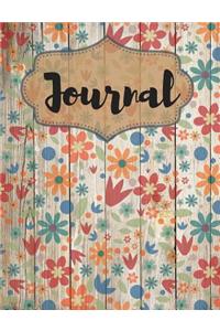Colorful Flower Petals Journal