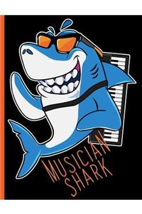 Musician Shark Pianist Keyboard Sea Animal