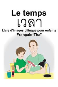 Français-Thaï Le temps Livre d'images bilingue pour enfants