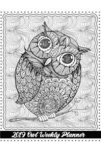 2019 Owl Weekly Planner
