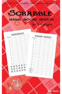 Scrabble Game Score sheets for 2-4 players