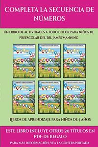 Libros de aprendizaje para niños de 5 años (Completa la secuencia de números)