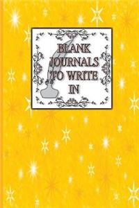 Blank Journals To Write In