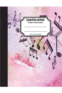 Composition notebook graph ruled paper 8.5 x 11