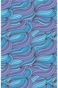 Bullet Journal Abstract Waves Blues