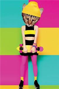 Pop Art Skater Cat Notebook