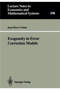 Exogeneity in Error Correction Models