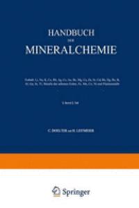 Handbuch Der Mineralchemie
