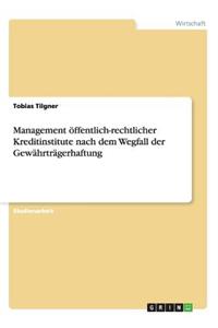 Management öffentlich-rechtlicher Kreditinstitute nach dem Wegfall der Gewährträgerhaftung