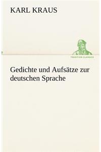 Gedichte und Aufsätze zur deutschen Sprache
