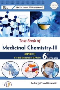 Text Book of Medicinal Chemistry-III for the Students of B.Pharm 6th Semester