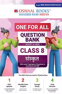 Oswaal One For All Question Bank NCERT & CBSE, Class-8 Sanskrit (For 2023-24 Exam)