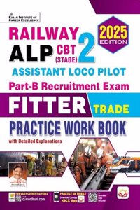 Railway ALP CBT Stage 2 Part B Fitter Trade Recruitment Exam Practice work book (English Medium) (5179)