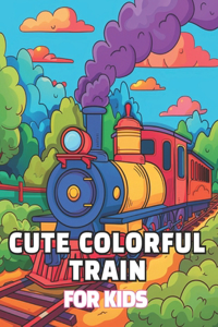 Cute colorful train