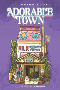 Adorable Town Coloring Book