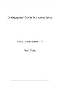 Coating agent deflection by a coating device