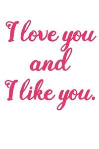 I Love You And I Like You
