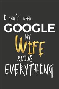 I Don't Need Google My Wife Knows Everything