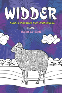 Doodle Malbuch für Erwachsene - Billiger als 10 Euro - Tiere - Widder