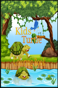 Kids Turtle Coloring Book